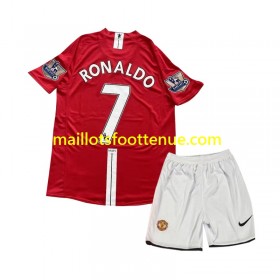 Maillot/Tenue Manchester United Cristiano Ronaldo 7 2007 Retro Enfant Domicile